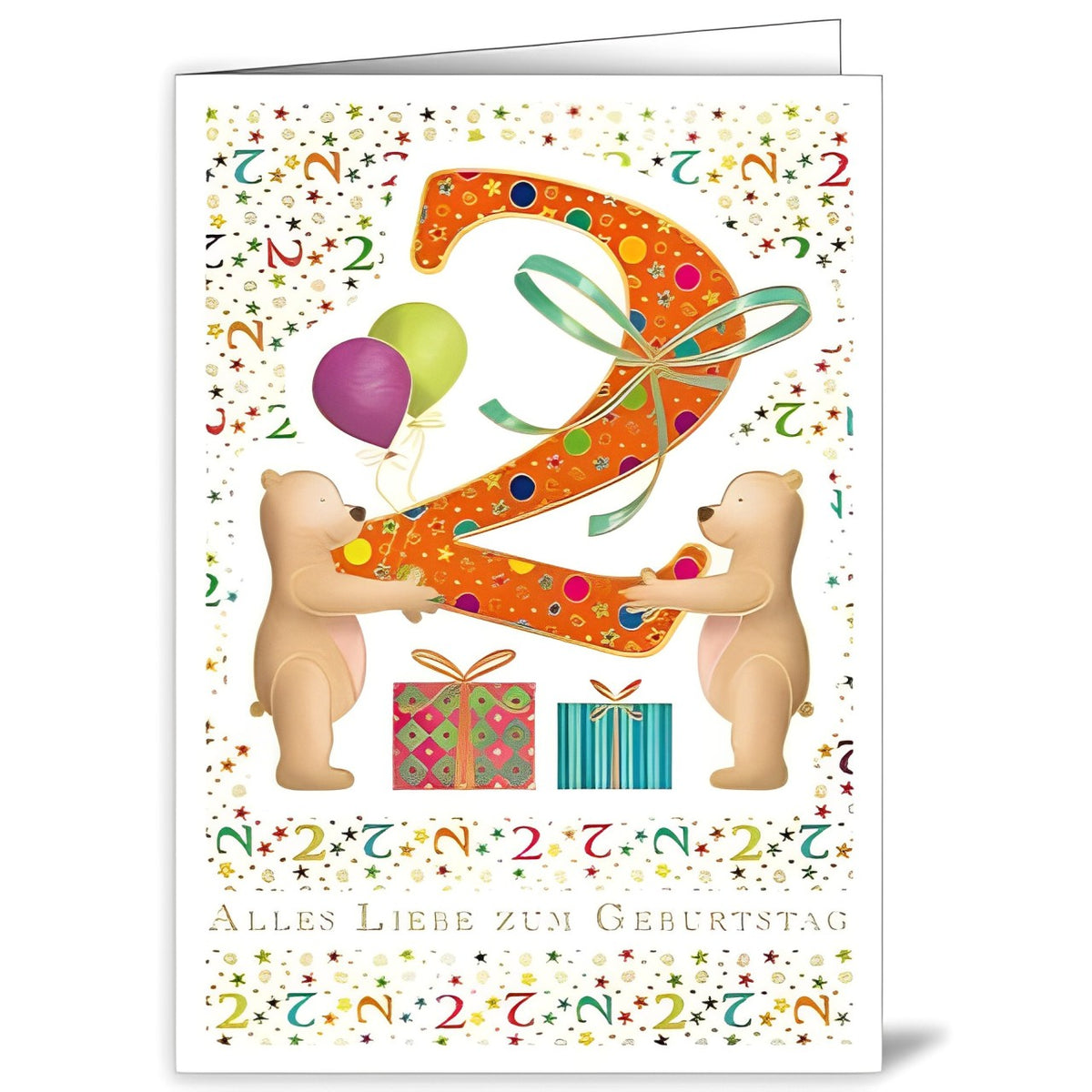 3dRose Grußkarten Zum Geburtstag – Italienisch Design, 15,2x15,2 Cm – 12 Stück Inkl. Umschläge