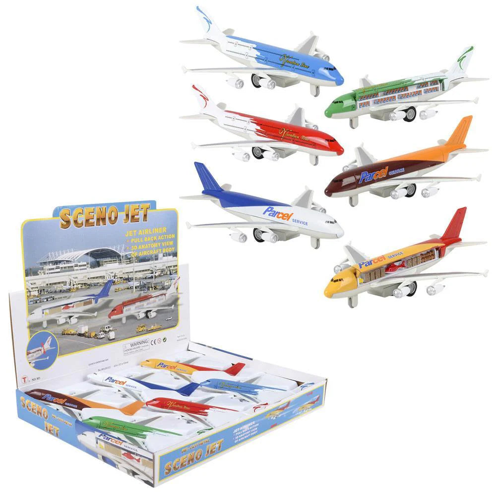 Jumbo Liner Fracht Flugzeug gelb der gute Heinrich